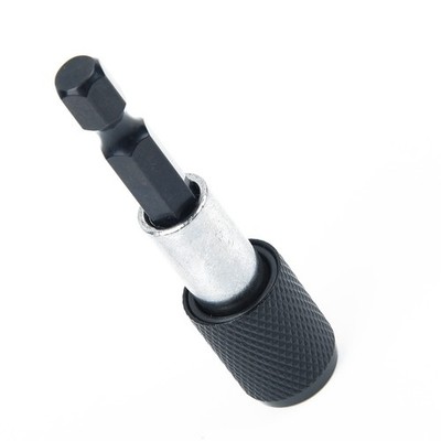 60mm Drill Shank Black Pro 1/4  Magnetic Release Tool Quick Screwdriver Bit Hex