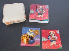 Vintage Animal Musician's Cubes  4 Puzzles in One  Made in China Model A402