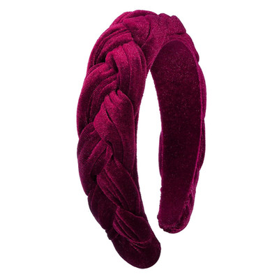 Samt Haarreif Dirndl Damen Geflochten Stirnband Breit Vintage Trachten Haarschmu