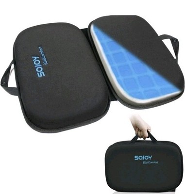 Sojoy iGelComfort 3 in 1 Foldable Gel Seat Cushion Featured with Memory Black 
