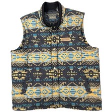 Pendleton Quilted Wool Vest Men  s XXL Full Zip Western Heritage