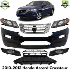 Front Bumper Cover Primed Headlights Kit For 2010-2012 Honda Accord Crosstour Front Bumper Cover Primed Headlights Kit For 2010-2012 Honda Accord Crosstour