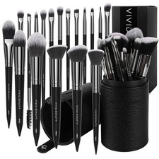18 Pcs Makeup Brush Set With Travel Case Professional Face And Eye Cosmetic Tool
