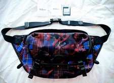 Borsa a tracolla originale Mulberry Tartan mimetica nera rossa