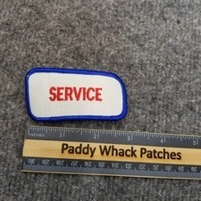 Vintage Service Patch Work Uniform Name Tag Mechanic Car Shop V8u