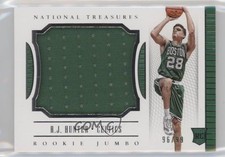 2015-16 Panini National Treasures Rookie Jumbo Materials 96/99 RJ Hunter #29 8i3