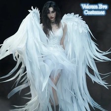 BO-D1 Huge White Angel Wings Large Floor Length Cosplay Runway Photography Prop