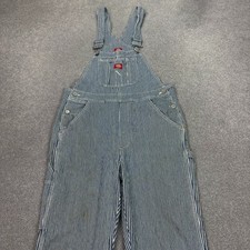 Dickies Dungarees Womens 28x32 Blue Bib Overalls Workwear Denim Carpenter Lady
