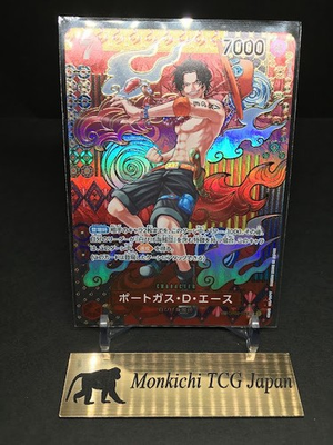 #ad Portgas D. Ace SR OP02 013 SP PAR Parallel Two Legends Japanese One Piece Card $120.79