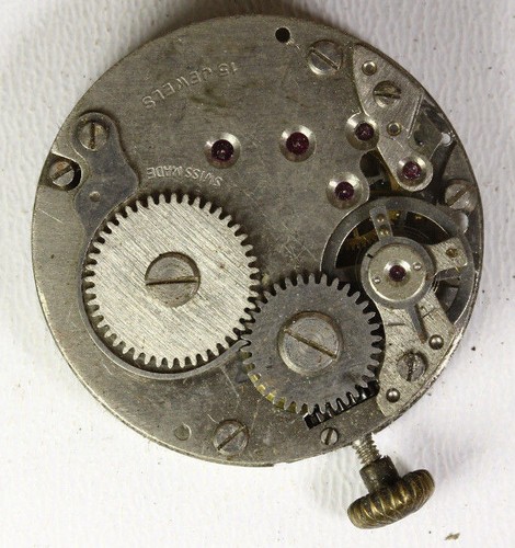 Mouvement De Montre Mécanique Vintage Benrus AR15 - Pour Pièces Ou Réparation - Occasion