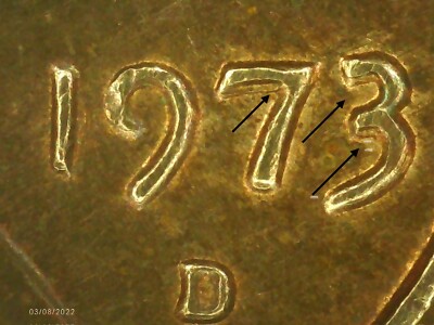 1973 D Penny Double Die In Date | eBay