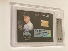 Curt Schilling 2005 Donruss Diamond Kings Cuts Bat Relic Autograph Card /5