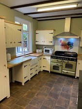 Bespoke, handmade, solid wood, country, farmhouse kitchen, oak worktop.