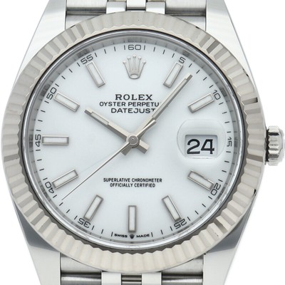 ROLEX Datejust 41 Men's Watch Jubilee 126334 Box Warranty K18WG/Stainless St...