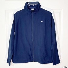 Nike Youth XL Full Zip Lightweight Jacket Navy Blue White
