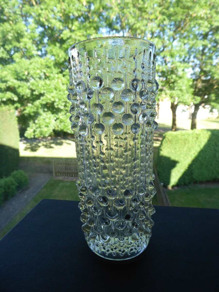 日本買取 レア チェコ SKLO UNION ヴィンテージ Candle Wax Vase 