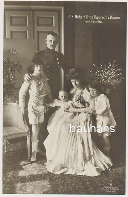 AK S.K.Hoheit Prinz Rupprecht von Bayern mit Familie (6117x)
