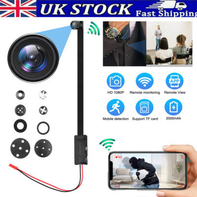 DVR Small Button Camera 1080P Mini Pinhole Lens Body Video Recorder  Security Cam UK