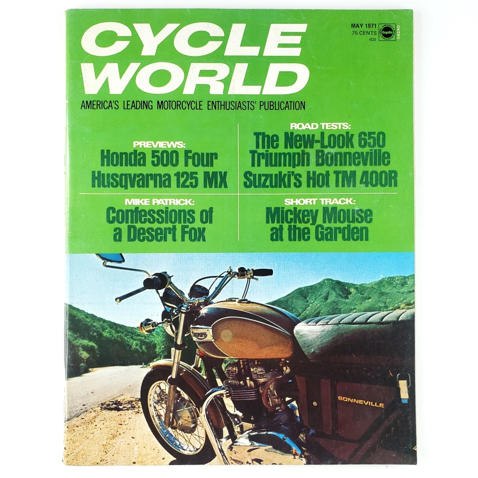 Cycle World Biker Magazine Lot of 3 Kawasaki Honda Triumph Motorcycle 1970-1971 - Image 3 of 4