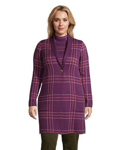 Lofty Birdseye Jacquard Coatigan NWT 