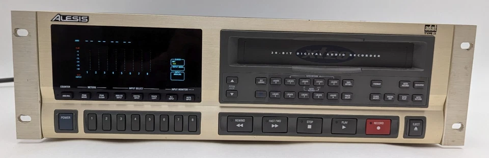 VTG ALESIS ADAT XT20 Multi-Track Digital Audio Recorder w/ VHS Tape PARTS/REPAIR - Image 3 of 4