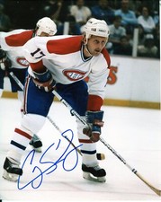 Craig Ludwig Autographed 8x10 Montreal Canadians  Free Shipping  #16
