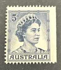 1959-63 Pre-Decimal Queen Elizabeth II 5d Blue Stamp MUH No WMK