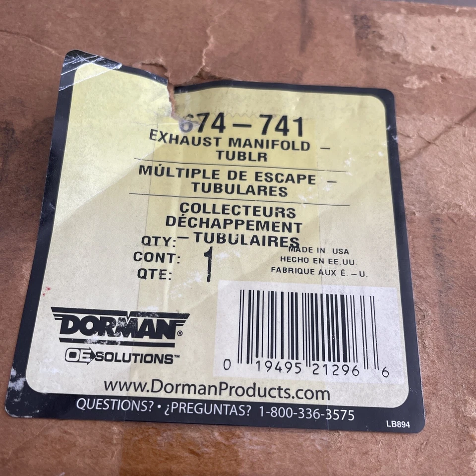 674-741 Dorman Exhaust Manifold Rear for Olds De Ville Cadillac DeVille Aurora - Image 2 of 4