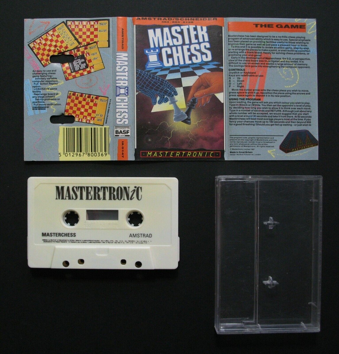 Jeu Amstrad CPC : MASTER CHESS - 1985, Complet Et Fonctionnel
