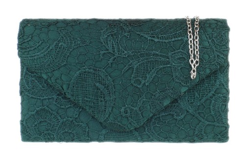 Satin Lace Clutch Bag Shoulder Elegant Rose Gold Wedding Evening Womens Handbag - 第 74/88 張圖片