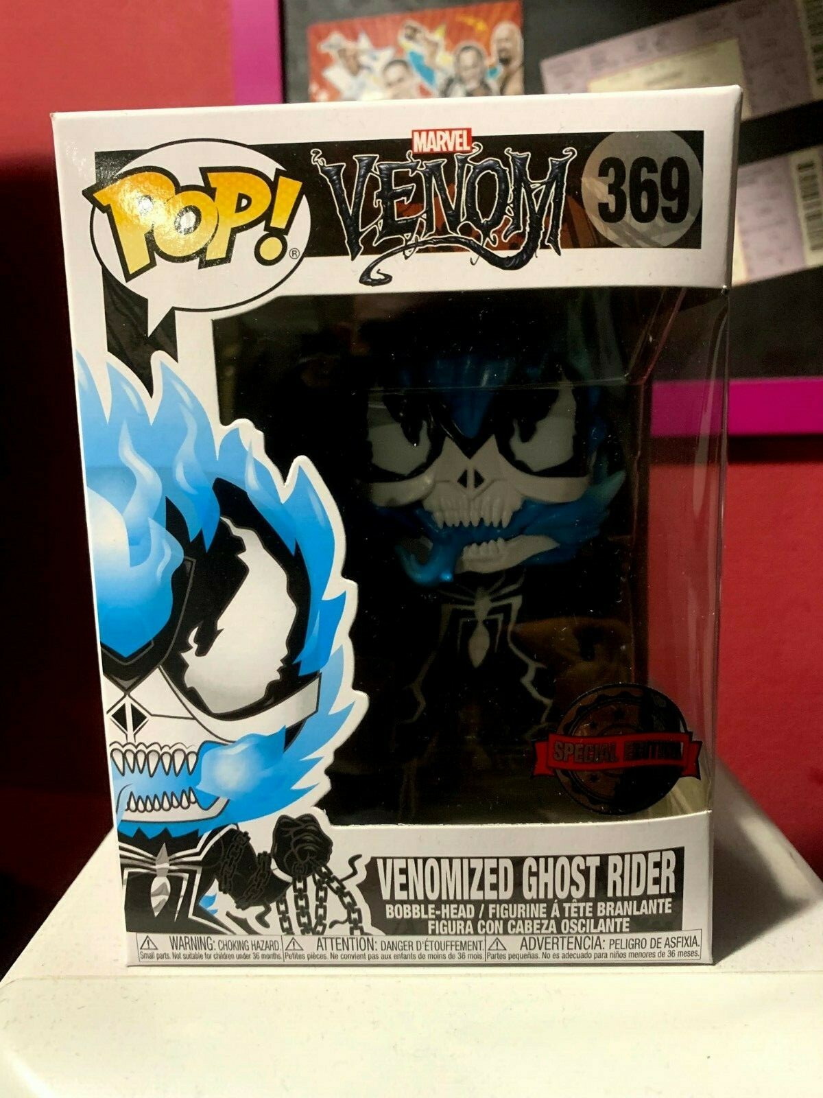 Funko Pop! Marvel Venomized Ghost Rider Blue 369 Walmart Exclusive