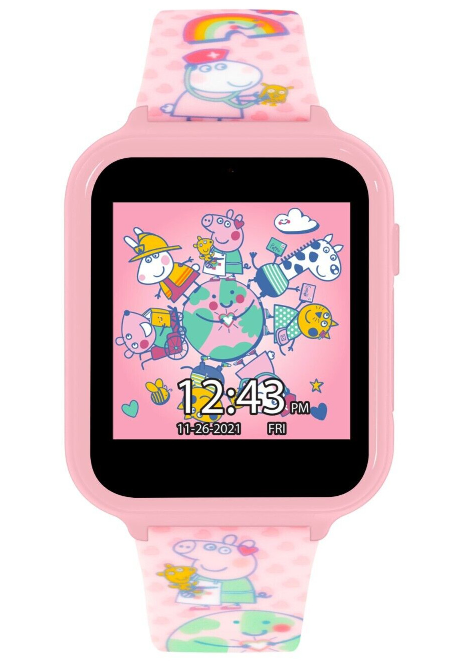 Peppa Pig Girls Kids Interactive Pink Smart Watch PPG4086