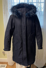 Raw G Star Rovic Bf Padded Faux Fur Parka Women Winter Coat Size:l