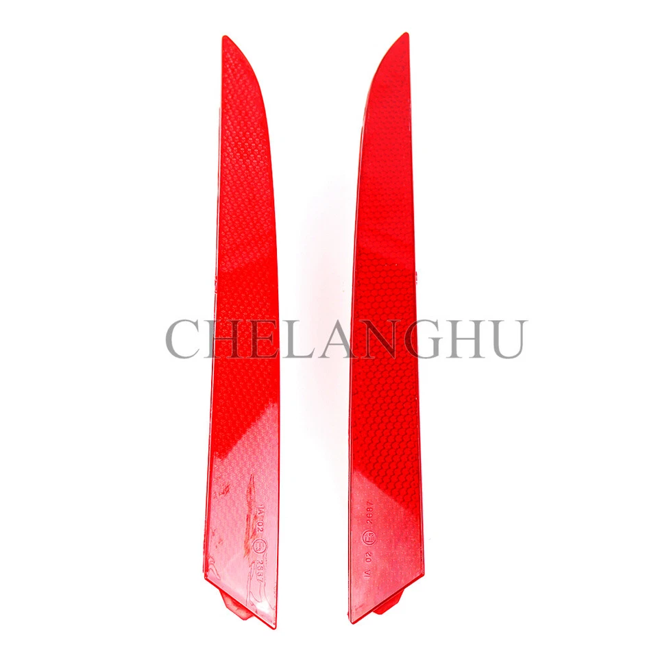 Pair Left + Right Rear Bumper Lamp Reflector For Seat Ibiza 4 Door 2009-2012 Foto 4 de 4