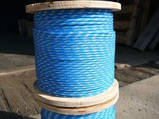 Línea de láminas NovaTech XLE Halyard, cuerda de velero Dacron 3/16" x 50' azul/blanco