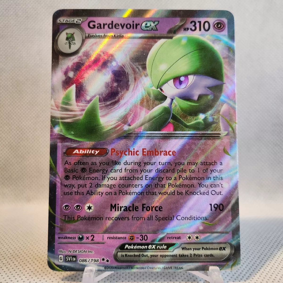 Gardevoir ex 086/198 scarlet N violet, Hobbies & Toys, Toys