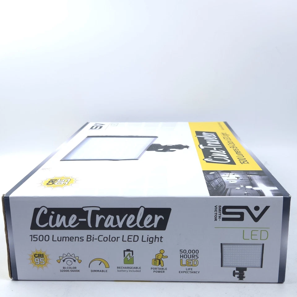NO BATT! Smith-Victor Cine-Traveler Bi-Color 1500 Lumens On-Camera LED Light Kit - Image 2 of 4
