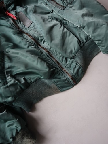 Vintage 60s Alpha Industries B15 US Air Force Flight Bomber Jacket Size XL Rare - Picture 12 of 15
