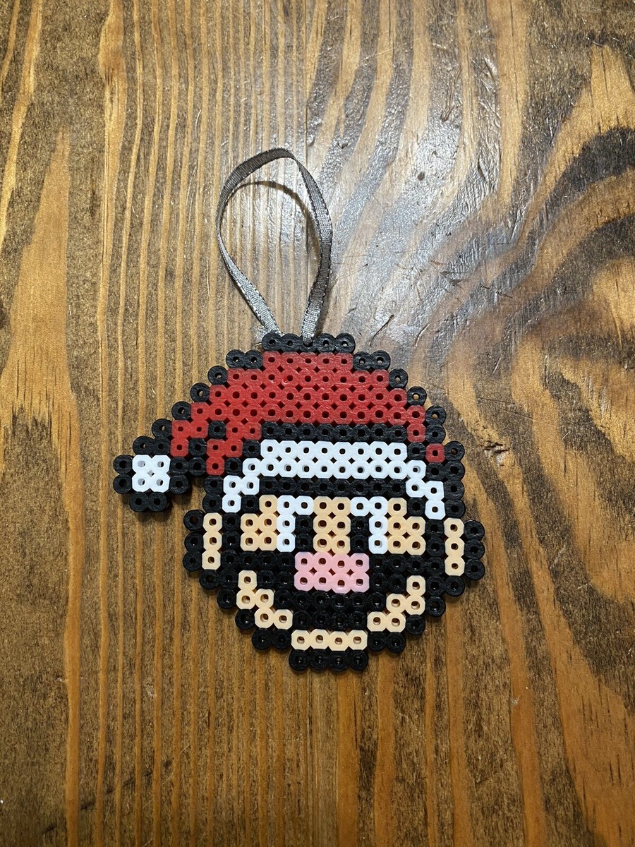Mario Themed Perler Bead Ornament Handmade Christmas Decoration