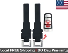 2x New Replacement Key Fob Remote uncut Insert Blade For Select Volkswagen
