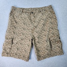 Levis Cargo Shorts Mens 42x11 Digital Camo Baggy White Tab Outdoor Casual