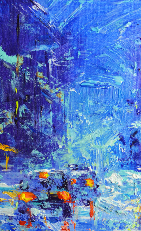 JAY JACK JUNG (B.1955) Original Artwork New York City Cityscape