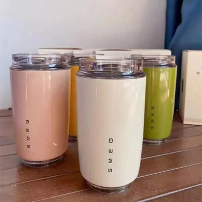 MARKENLOS Tazza caffè 240ml Smeg acciaio inox viaggio bottiglia acqua isolata tazza 8 colori