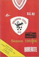 1985/86 Freight Rover Trophy Bristol City v Plymouth