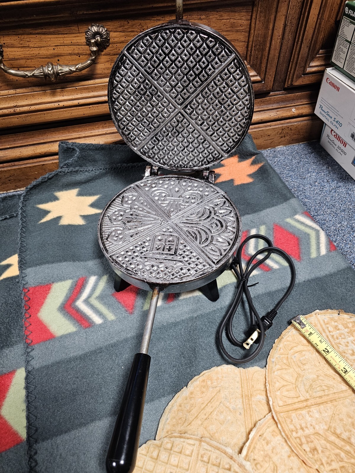 Vintage VITANTONIO Pizzelle Maid Pizzelle Maker Model 400 Tested eBay