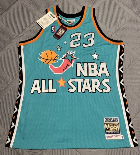 Michael Jordan 1996 Hardwood Classics All-Star Jersey TM8 Teal Size XL