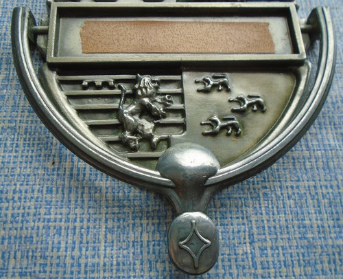 "Bussa porta cavaliere medievale in armatura a forma di scudo metallo 5 by 4"" - Foto 5 di 6