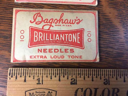 Lotto di 3 pacchetti di aghi per grafoni Bagshaw's Brilliantone numero 300 - Foto 2 di 3