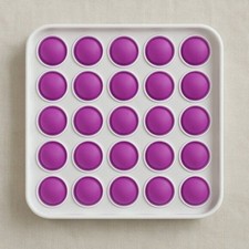 Purple Square Pop-It Fidget Toy   Stress Relief  Sensory Play