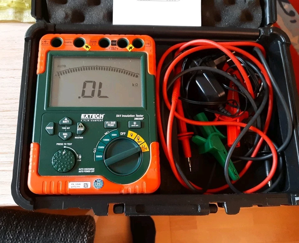 Extech 380395 5kV Insulation Tester - Bild 4 von 4